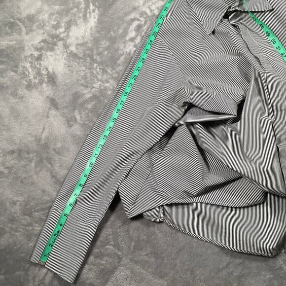 Planet Lauren G Shirt Sz 2 10-14 Artist Smock Tunic Lagenlook Flowy Striped Flaw - Picture 12 of 13